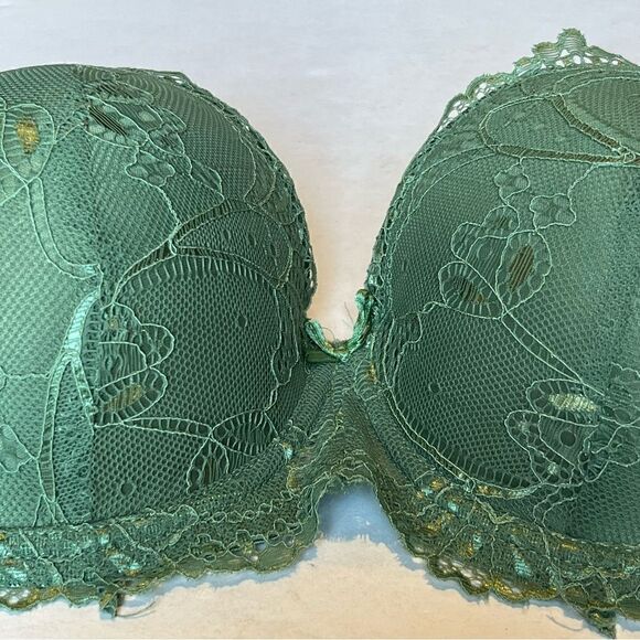 Cato Bra Sage Green Lace Underwire, Padded Size 40C - Picture 3 of 8